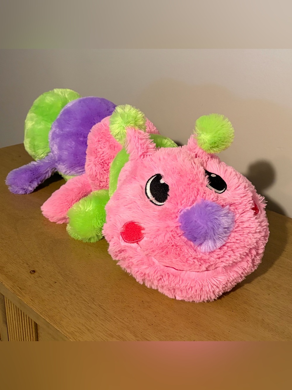 Dan Dee Collector’s Choice Caterpillar Plush 28” Pink Green Purple Stuffed Toy